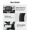 2000W Electric Dirt Bike for Adults Ridingtimes GT73,brushless Hub Motor,18.2AH*2 Electric BIKE with 25" tires digital screen Carbon Steel,BLACK