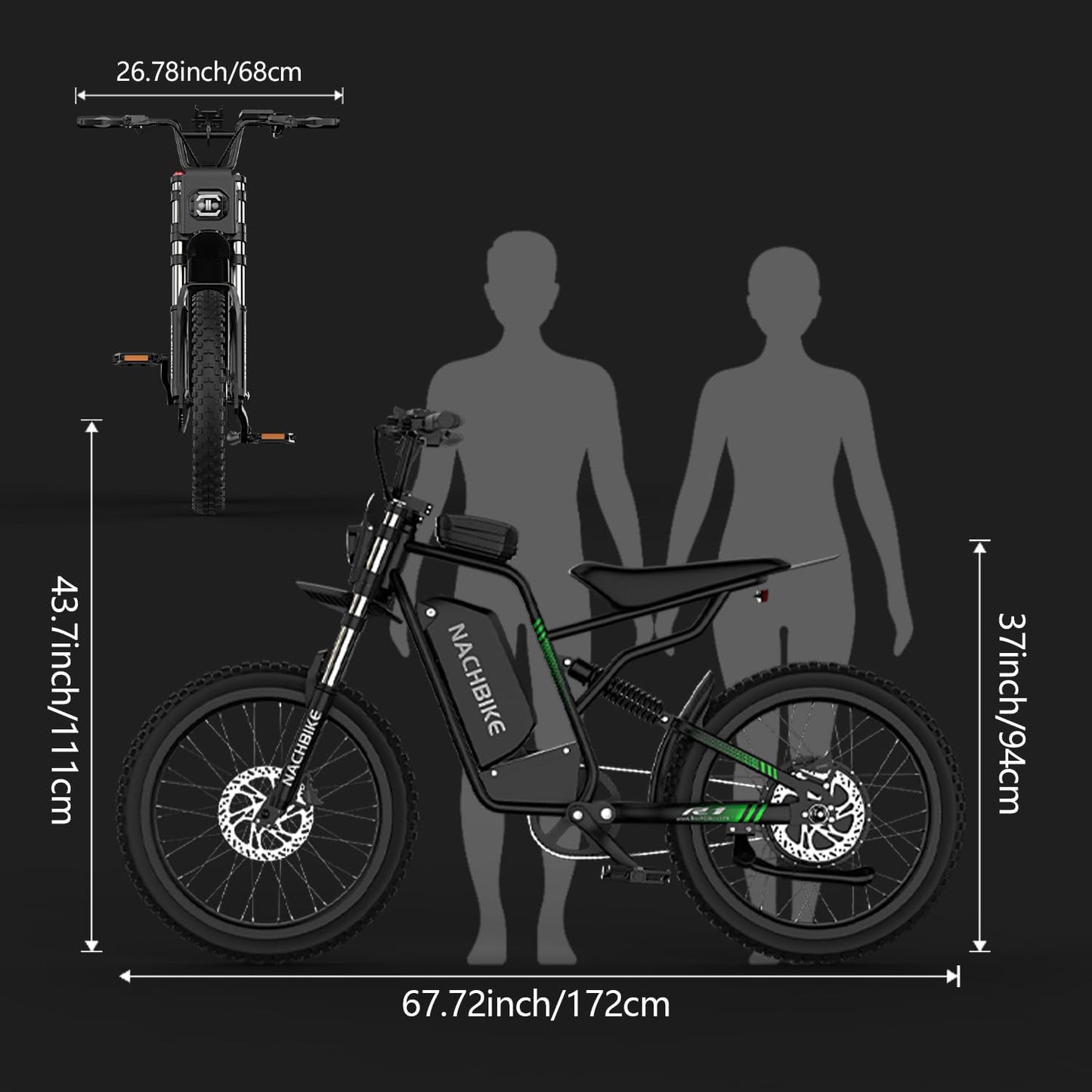 50MPH/40MPH Electric Bike for Adults, 4000W/6000W Electric Dirt Bike with 60V25Ah Battery, Max 50Miles, Dual Hydraulic Brake, Full Suspensions Ebike for Teens, 19'' Motorcycle Tire