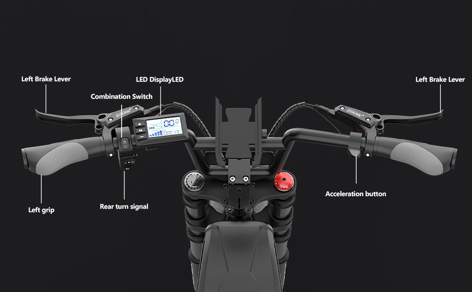 50MPH/40MPH Electric Bike for Adults, 4000W/6000W Electric Dirt Bike with 60V25Ah Battery, Max 50Miles, Dual Hydraulic Brake, Full Suspensions Ebike for Teens, 19'' Motorcycle Tire