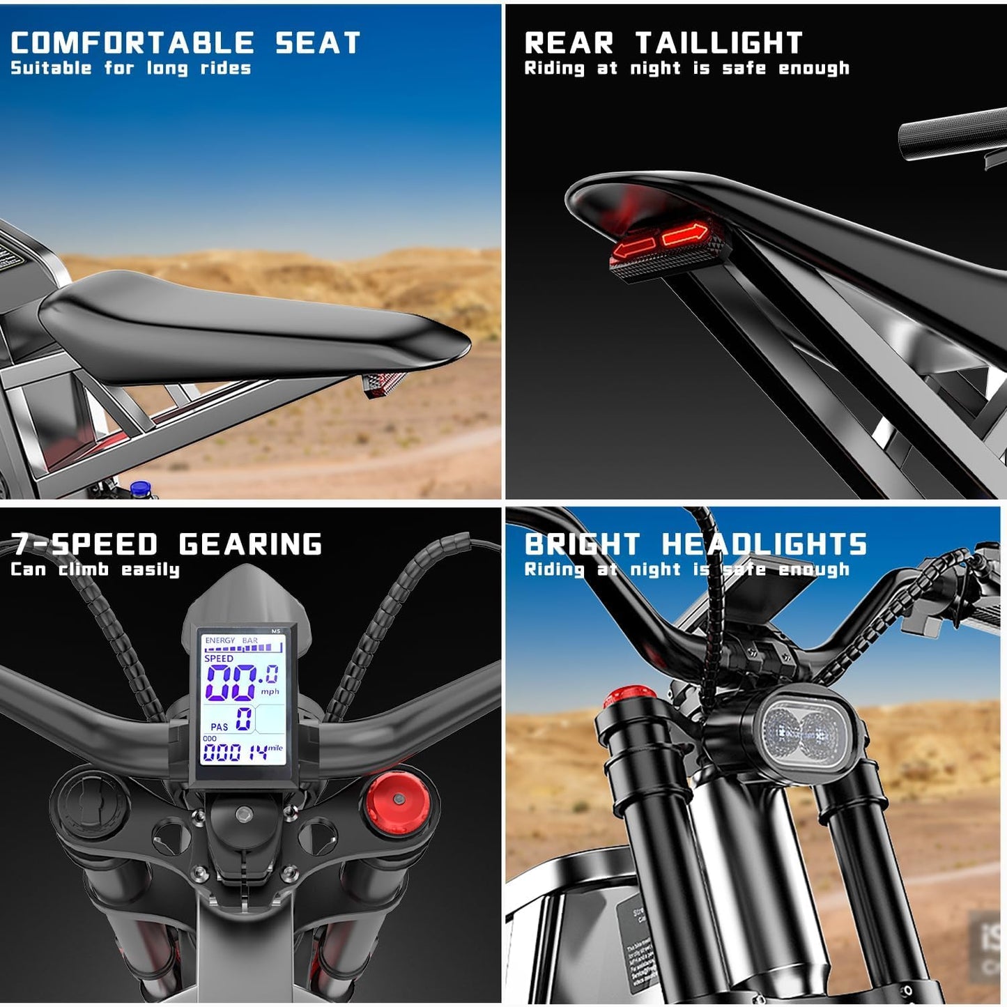 Freego X2Pro Electric Motorcycle for Adults, Electric Dirt Bike Teens 6000W(Peak) Motor 60V/30Ah Battery,50MPH/7 Speed Off Road Electric Bicycle,19x2 Full Suspension/Four-Piston Hydraulic Brake