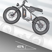 Freego Electric Bike for Adults, 1400W/48V/22.5Ah, F2 Pro 20" x 4.0" Fat Tires Electric Bicycle Removable Battery, 34MPH & 43 Miles Long Range Ebike 7-Speed UL Certified