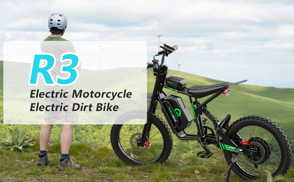 50MPH/40MPH Electric Bike for Adults, 4000W/6000W Electric Dirt Bike with 60V25Ah Battery, Max 50Miles, Dual Hydraulic Brake, Full Suspensions Ebike for Teens, 19'' Motorcycle Tire