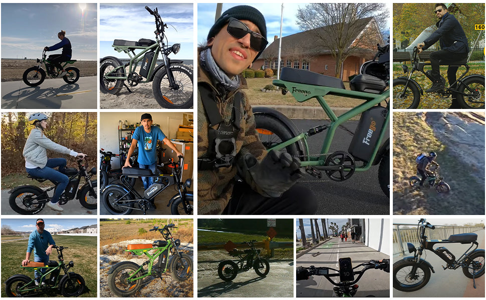 Freego Electric Bike for Adults, 1400W/48V/22.5Ah, F2 Pro 20" x 4.0" Fat Tires Electric Bicycle Removable Battery, 34MPH & 43 Miles Long Range Ebike 7-Speed UL Certified
