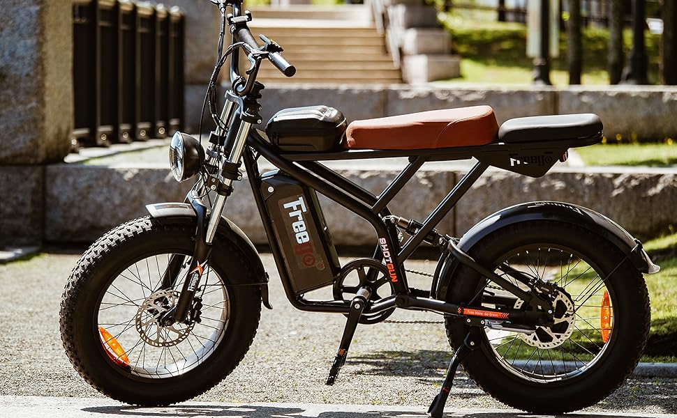 Freego Electric Bike for Adults, 1400W/48V/22.5Ah, F2 Pro 20" x 4.0" Fat Tires Electric Bicycle Removable Battery, 34MPH & 43 Miles Long Range Ebike 7-Speed UL Certified