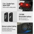 2000W Electric Dirt Bike for Adults Ridingtimes GT73,brushless Hub Motor,18.2AH*2 Electric BIKE with 25" tires digital screen Carbon Steel,BLACK