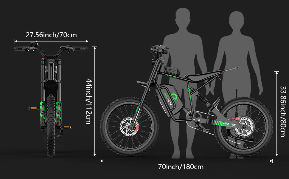 50MPH/40MPH Electric Bike for Adults, 4000W/6000W Electric Dirt Bike with 60V25Ah Battery, Max 50Miles, Dual Hydraulic Brake, Full Suspensions Ebike for Teens, 19'' Motorcycle Tire