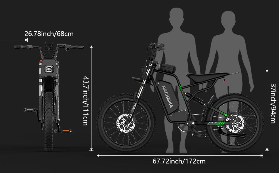 50MPH/40MPH Electric Bike for Adults, 4000W/6000W Electric Dirt Bike with 60V25Ah Battery, Max 50Miles, Dual Hydraulic Brake, Full Suspensions Ebike for Teens, 19'' Motorcycle Tire