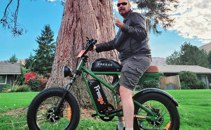 Freego Electric Bike for Adults, 1400W/48V/22.5Ah, F2 Pro 20" x 4.0" Fat Tires Electric Bicycle Removable Battery, 34MPH & 43 Miles Long Range Ebike 7-Speed UL Certified