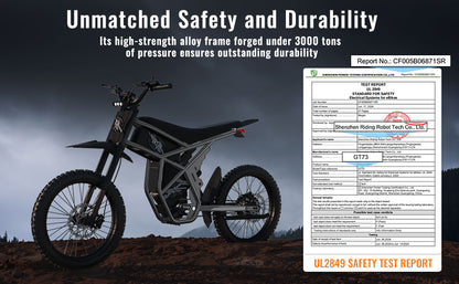 GT73 Electric Dirt Bike for Adults, 2000W Electric Dirtbike with 25 Inch Motorcycle Tires, 1747Wh Dual Battery Electric Bike, Max 37 MPH & 85 Mile Long Range, Dual Hydraulic Brakes & Full Suspension